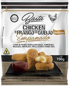 Chicken De Frango Empanado Com Queijo Cheddar 700g Baita