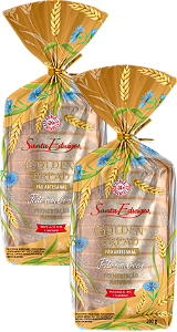 Kit 2 Pão De Forma Artesanal Golden Bread 300g Santa Edwiges