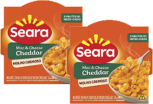 Kit 2 Mac & Cheese Cheddar Tradicional 300g Seara