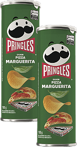 Kit 2 Chips Batata Pizza Marguerita 105g Pringles