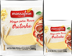 Kit 2 Massa Pizza Brotinho 300g Massa Leve