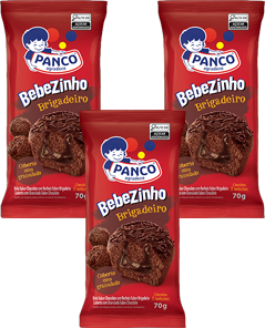 Kit 3 Bolinho Bebezinho Brigadeiro 70g Panco