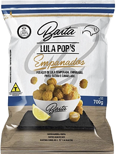 Lula Pop Empanado Congelado 700g Baita