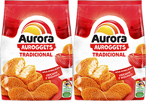 Kit 2 Empanado De Frango Tradicional 275g Auroggets Aurora