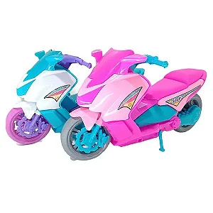 MOTO SCOTT ROSA NA CAIXA BS TOYS EC ST