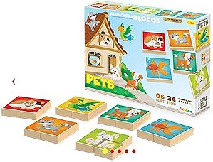 QUEBRA CABEÇA EM BLOCOS  PETS EC ST