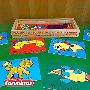 QUEBRA CABEÇA SILABICO CARIMBRAS