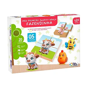 MEU PRIMEIRO Q. CABECA 20 PCS - FAZENDINHA UNICA
