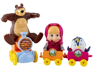 BRINQUEDO MASHA NO TRENZINHO