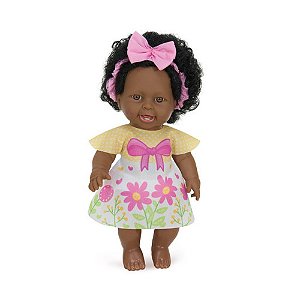 BONECA ANGELINA GIRLS APRENDENDO INGLES NEGRA
