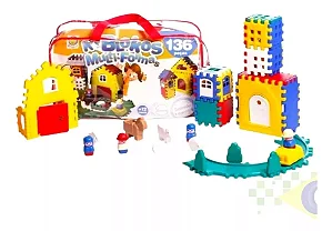 KIT BLOKÃO MULTIFORMAS 136 PEÇAS