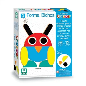 MAD - CRESCER- FORMA BICHOS - 35 PÇS