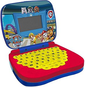 MINIGAME LAPTOP PAW PATROL C/TELA INCORPORADA - PILHAS INCLUSAS.