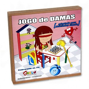 JOGO DE DAMAS ADAPTADO BRAILLE- EC ST
