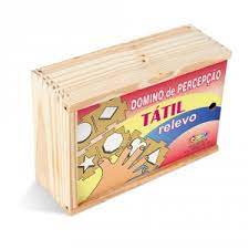 DOMINO PERCEPCAO TATIL - RELEVO - MDF - 28 PC - EC ST