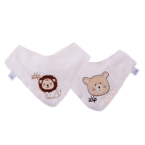 BABADOR BANDANA (2 UNIDADES) URSO/LEAO