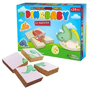 QUEBRA CABEÇA DINO BABY UNICA 32 PCS EC ST
