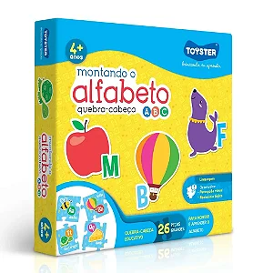 QUEBRA CABEÇA MONTANDO O ALFABETO TOYSTER EC ST