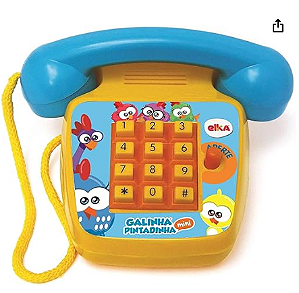 TELEFONE SONORO GALINHA PINTADINHA MINI