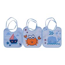 BABADOR FELPUDO BERCINHO C/3 AZUL