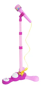 BRINQUEDO EM PLASTICO MICROFONE - ROSA