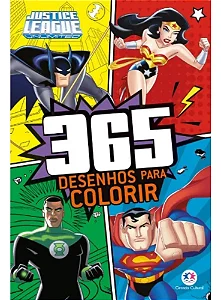 LIVRO LIGA DA JUSTIÇA 365 DESENHOS PARA COLORIR
