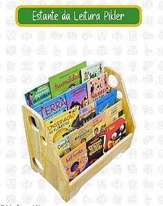 ESTANTE DA LEITURA PIKLER C/5 PRATELEIRAS 670mm(C) x 560mm(A) x 370mm(L). CENTRAL