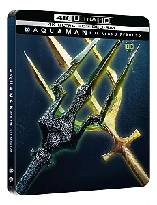4K UHD + Blu-Ray SteelBook Aquaman 2 O Reino Perdido | Aquaman And The Lost Kingdom - Jason Momoa