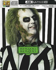 4K UHD + Blu-Ray SteelBook Os Fantasmas Ainda Se Divertem | Beetlejuice Beetlejuice