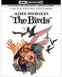 4K UHD + Blu-Ray SteelBook Os Pássaros | The Birds - Alfred Hitchcock - Dublado e Legendado
