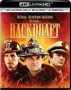 4K UHD + Blu-Ray Cortina de Fogo | BackDraft - Robert De Niro - Kurt Russell Dublado e Legendado