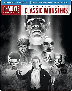 Blu-ray SteelBook Monstros da Universal | Universal Classic Monsters 6 Movie Collection