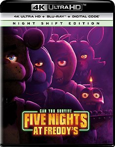 4K UHD + Blu-Ray Five Nights At Freddy's O Pesadelo Sem Fim | Five Nights At Freddy's