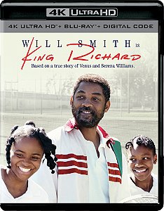 4K UHD + Blu-Ray King Richard Criando Campeãs | King Richard - Will Smith