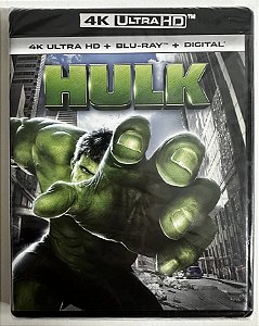 4K UHD + Blu-Ray Hulk - Marvel - Eric Bana - Dublado e Legendado