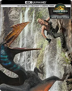 4K UHD + Blu-Ray SteelBook Jurassic World: Recomeço | Jurassic World: Rebirth