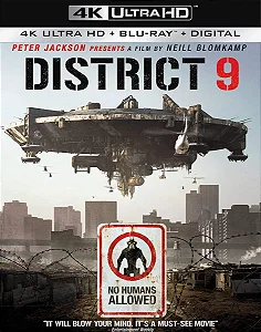 4K UHD + Blu-Ray Distrito 9 | District 9 - Neill Blomkamp - Legendado