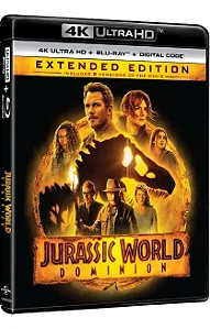 4K UHD + Blu-Ray Jurassic World Domínio | Jurassic World Dominion - Chris Pratt