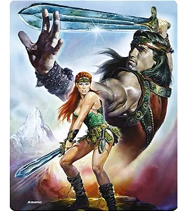 4K UHD + Blu-Ray SteelBook Guerreiros De Fogo | Red Sonja - Schwarzenegger