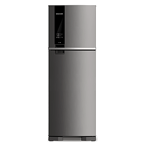 Geladeira Brastemp Frost Free Duplex 375 litros cor Inox com Espaço Adapt - BRM45JK • 110V