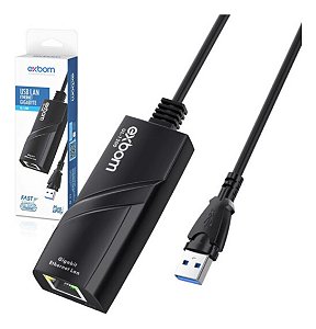 Adaptador Usb Lan Rede Giga Ethernet 10/100/1000