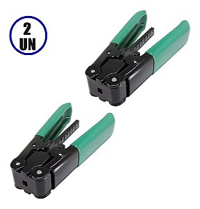 Kit 2un Alicate Decapador Fibra Óptica Flat Stripper Cabo