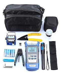 Kit Ferramentas Para Conectorização de Fibra Óptica Profissional FTTH 15 Peças
