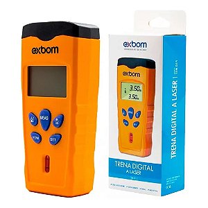 Trena Digital A Laser Com Nível Em Bolha Horizontal Tem-d15