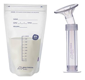 Kit Tira Leite Materno 25 Recipiente + Bomba De Tirar Leite