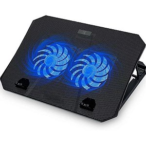 Suporte Articulado De Mesa P/ Notebook  15,6" 2 Ventiladores