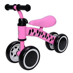 Andador Bicicleta Infantil Rosa S/ Pedal Bebê Zippy Toys