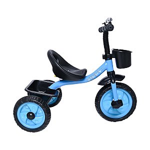 Triciclo Infantil Azul C/ Cestinha Buzina Pedal Zippy Toys