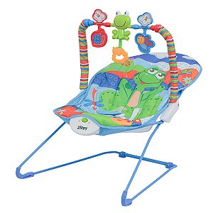 Cadeira Descanso Infantil Azul C/ Música Vibração ZippyToys