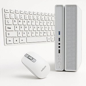 Computador MultiPc SlimDesk Intel Core I5 Ram 8GB SSD 240GB Windows 11 Pro + Kit Teclado e Mouse Branco